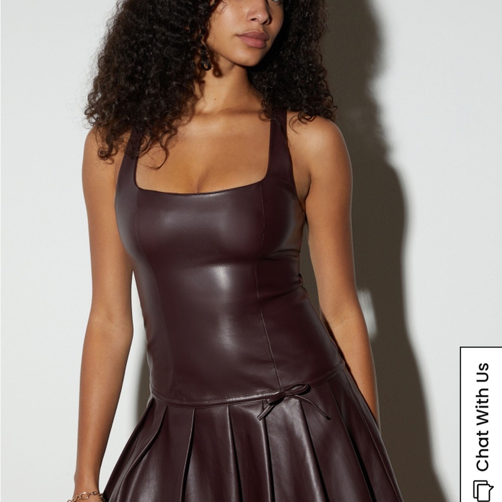 La Hearts Brown Mini Dress